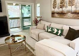 Modern, clean-lined living space