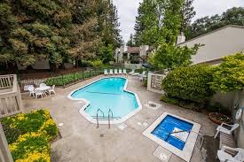 Clubhouse pool deck and spa area